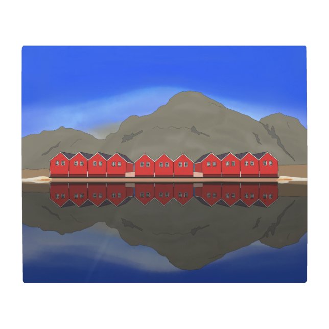 Sunndalsøra Norway Metal Print (Front)