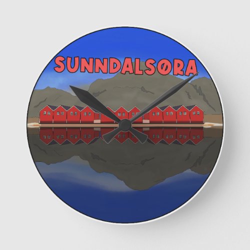 Sunndalsra Norway Round Clock