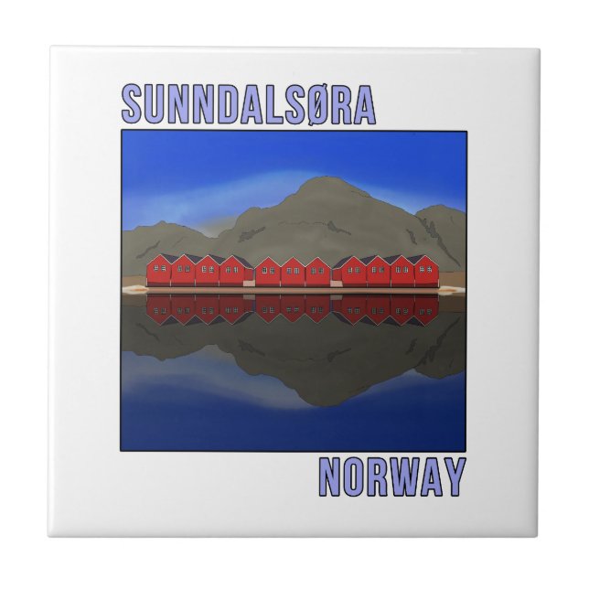 Sunndalsora Norway Scandinavian Ceramic Tile (Front)