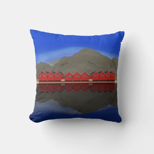 Sunndalsøra Norway Throw Pillow (Front)