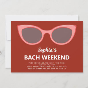 Sunnies Beach Bachelorette Weekend Invitation