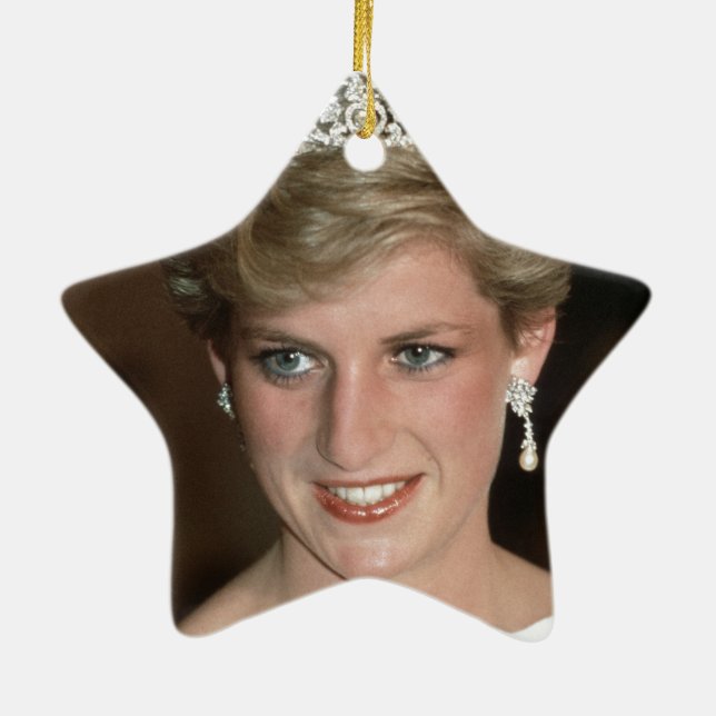 Sunning! HRH Princess of Wales Ceramic Ornament (Back)