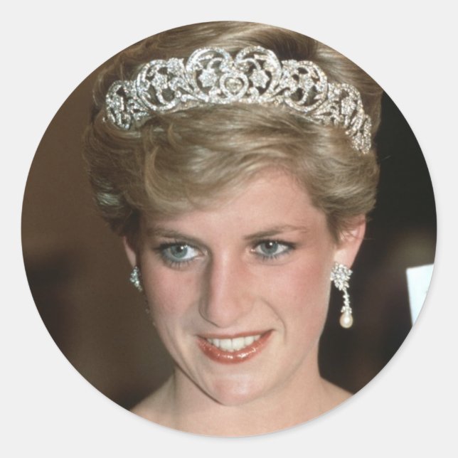 Sunning! HRH Princess of Wales Classic Round Sticker (Front)