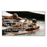 Sunning Sea Lions in San Francisco Business Card Magnet