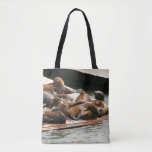 Sunning Sea Lions in San Francisco Tote Bag
