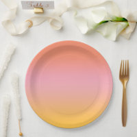 Sunny Aesthetic Peach Pink Yellow Gradient Ombre