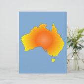 Sunny Australia Map (Standing Front)