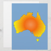 Sunny Australia Map (Front/Back)