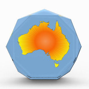 Sunny Australia Map Award