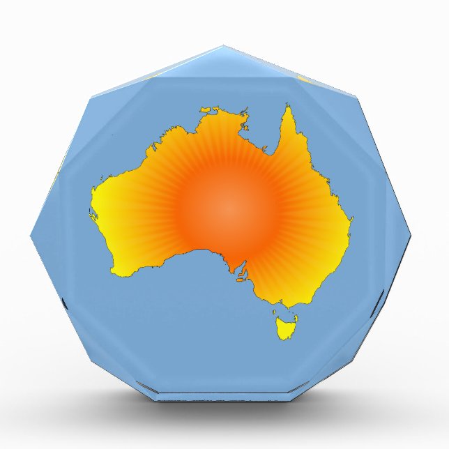 Sunny Australia Map Award (Front)