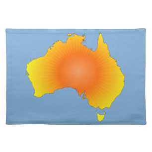 Sunny Australia Map Placemat