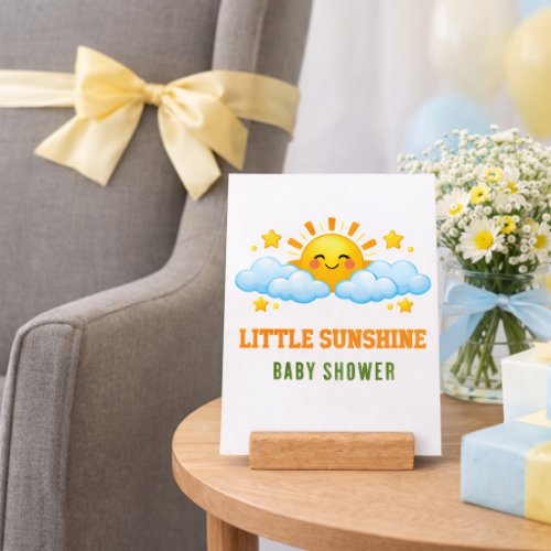 Sunny Baby Party Table Sign Decor Holder