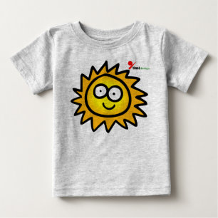 Sunny Baby T-Shirt Cute Happy Face Sun Graphic