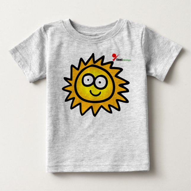 Sunny Baby T-Shirt | Cute Happy Face Sun Graphic (Front)