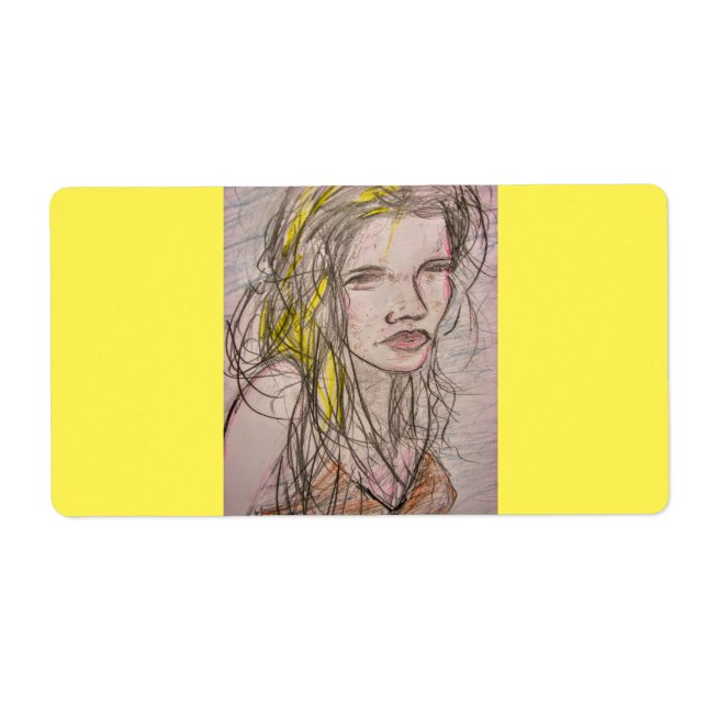 Sunny Beach Girl Label (Front)