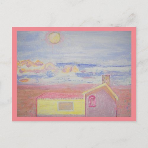 Sunny Beach House Postcard