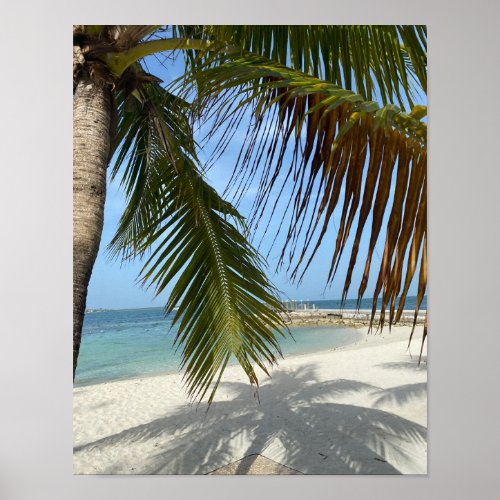 Sunny Beach in the Bahamas Poster