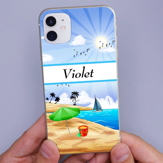 Sunny Beach Landscape Personalized Case-Mate iPhone Case (Creator Uploaded)