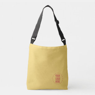 Sunny Beach Yellow Theme Brand Logo Crossbody Bag