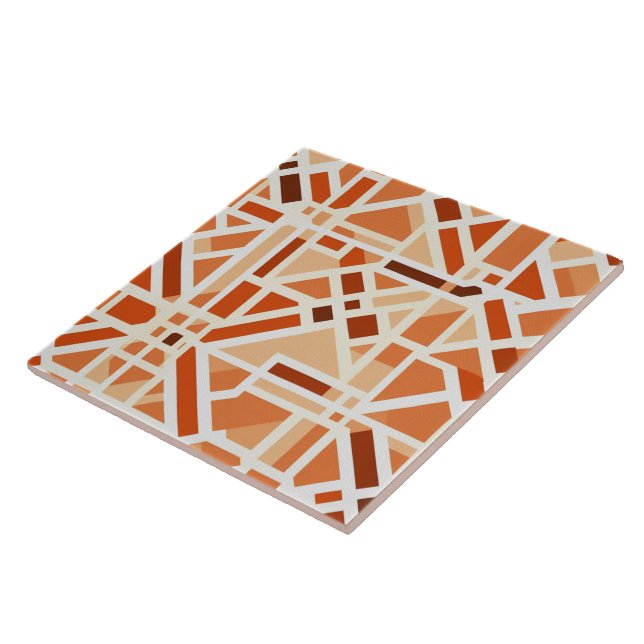 Sunny Bliss Apricot Crush Dreams Ceramic Tile (Side)