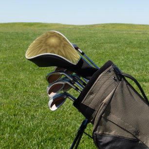 Sunny Bliss: Golden Yellow Floral Template Golf Head Cover