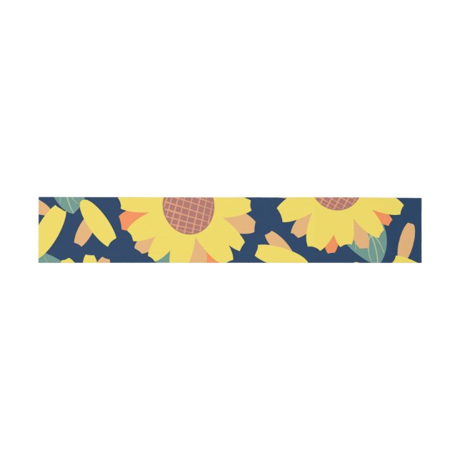 Sunny Bloom Doodles Invitation Belly Band (Flat)