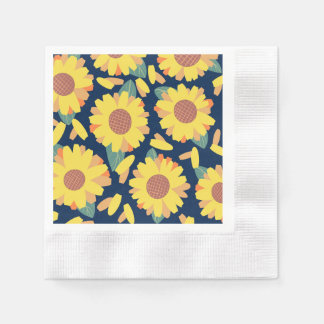 Sunny Bloom Doodles Napkins