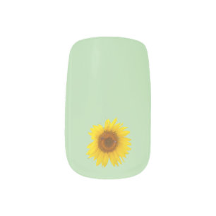 Sunny Bloom Sunflower Minx Nail Art