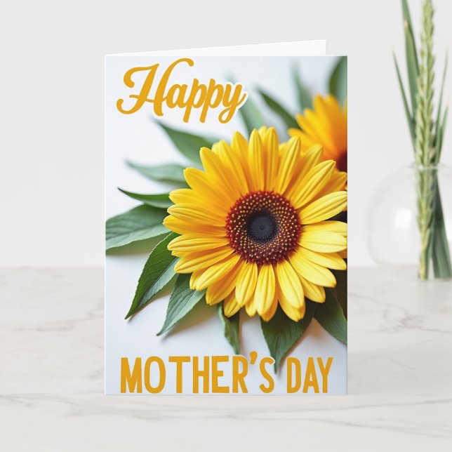 Sunny Blossom Mothers Day Card (Front)