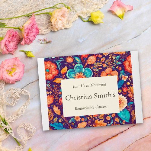 Sunny Botanical Festive Floral Retirement Party
