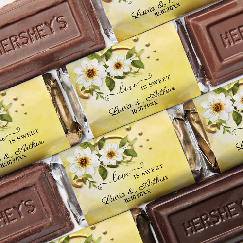 Sunny Botanical Wedding Love is Sweet Hersheys Miniatures