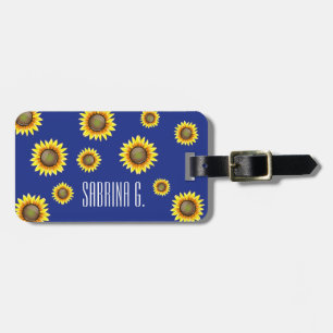 Sunny Bright Sunflower Luggage Tag