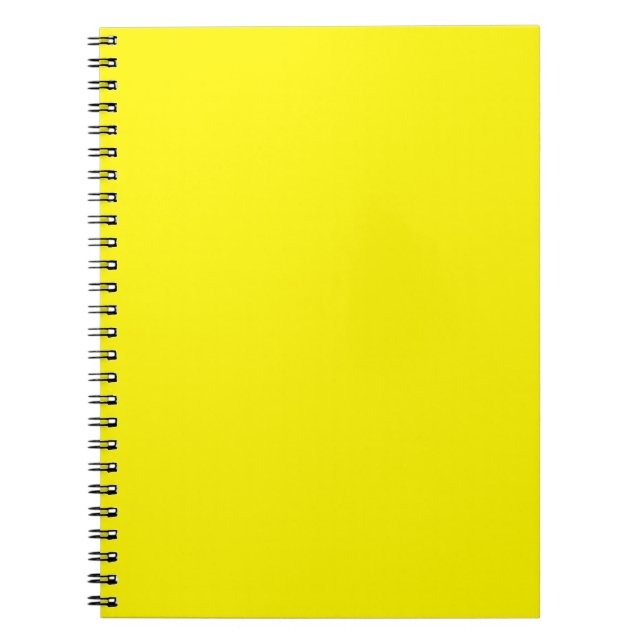 Sunny Bright Yellow Notebook (Front)