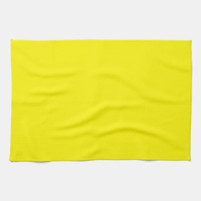 Sunny Bright Yellow Towel (Horizontal)