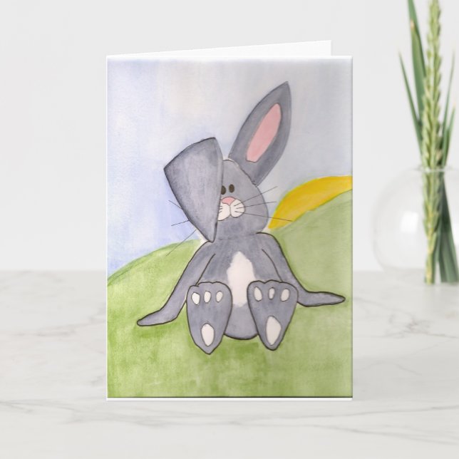 Sunny Bunny Blank Card (Front)