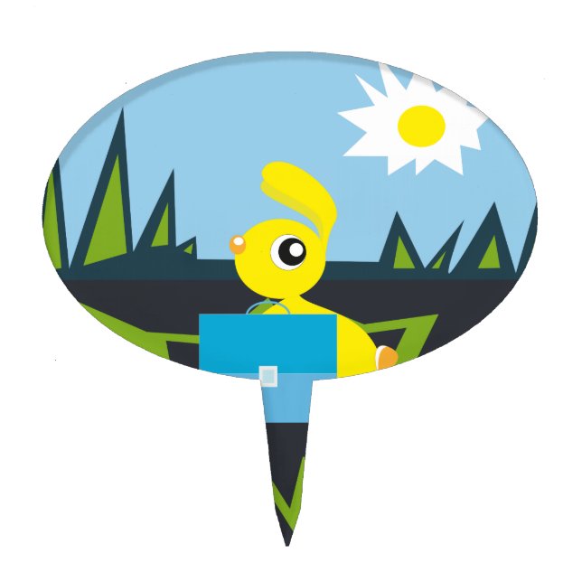 Sunny Bunny Cake Topper (Front)