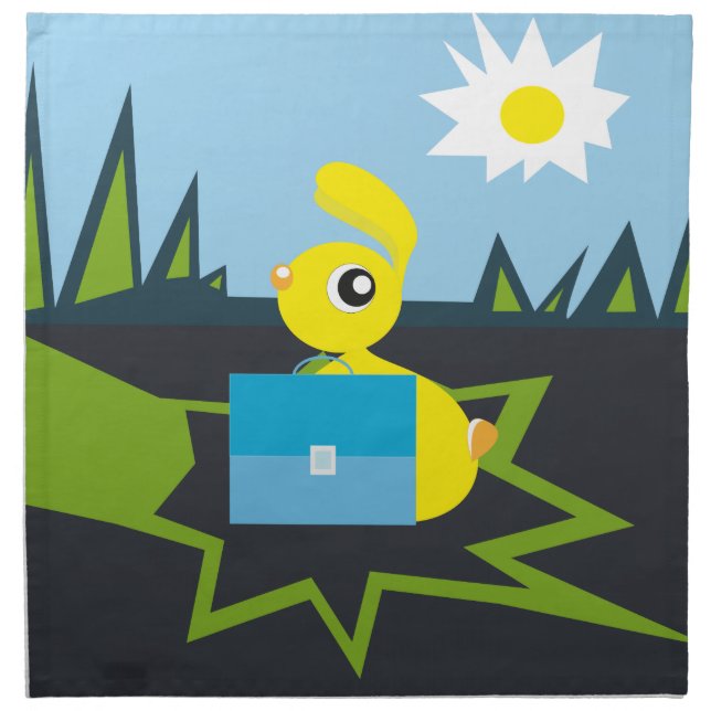 Sunny Bunny Cloth Napkin (Front)