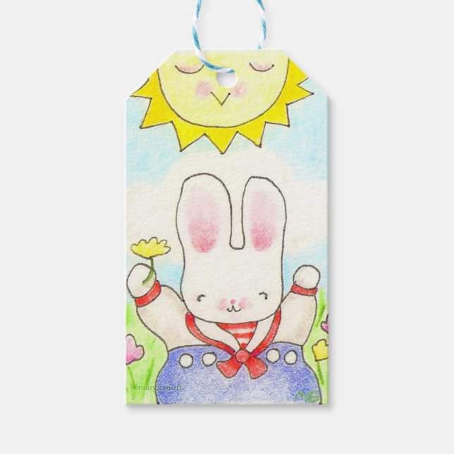 Sunny Bunny gift tag (Front)