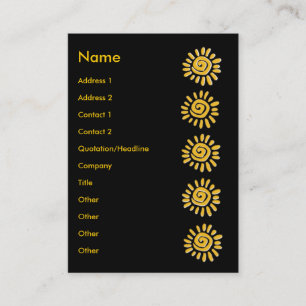 Sunny   business card