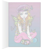 "Sunny" Candied Butterfly Rainbow Fairy Card (Inside (Right))