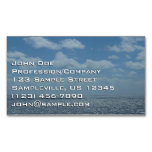 Sunny Caribbean Sea Blue Ocean Business Card Magnet