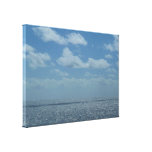 Sunny Caribbean Sea Blue Ocean Canvas Print