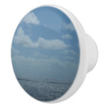 Sunny Caribbean Sea Blue Ocean Ceramic Knob