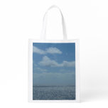 Sunny Caribbean Sea Blue Ocean Grocery Bag