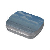 Sunny Caribbean Sea Blue Ocean Jelly Belly Candy Tin (Side)