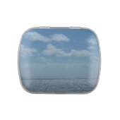 Sunny Caribbean Sea Blue Ocean Jelly Belly Candy Tin (Top)