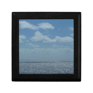 Sunny Caribbean Sea Blue Ocean Jewelry Box