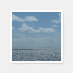 Sunny Caribbean Sea Blue Ocean Napkins
