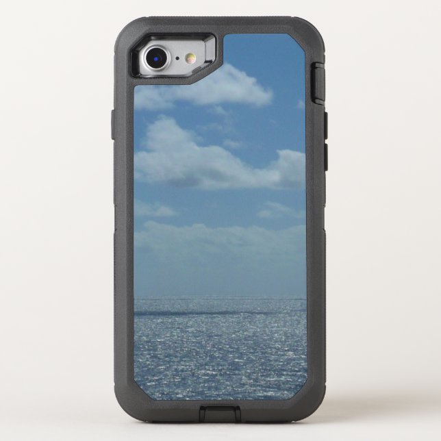 Sunny Caribbean Sea Blue Ocean Otterbox iPhone Case (Back)