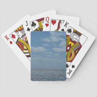 Sunny Caribbean Sea Blue Ocean Poker Cards
